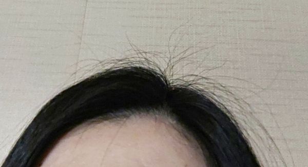 アホ毛が出ている髪